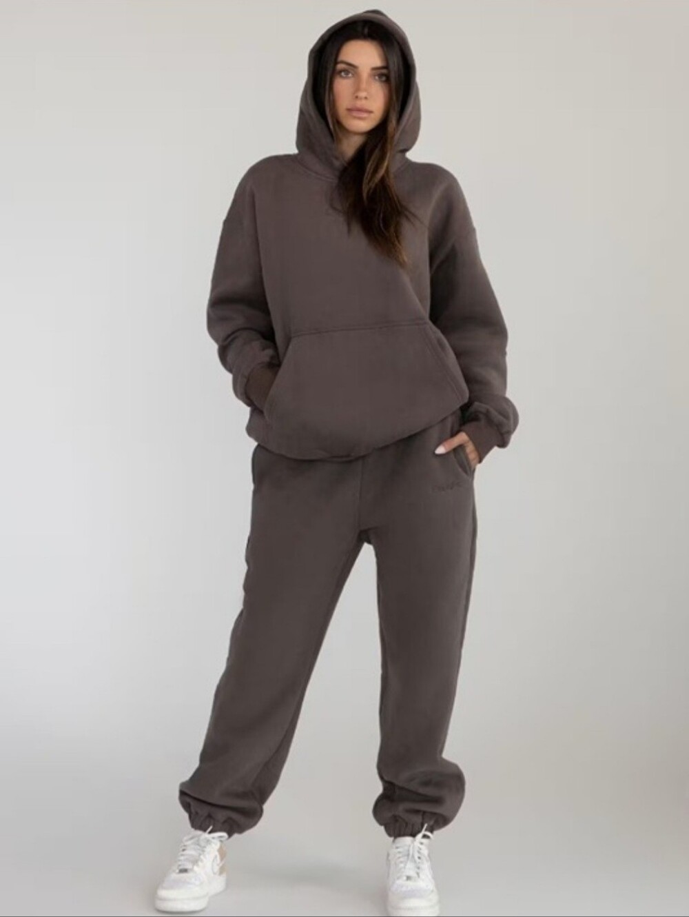 Comfrt Signature Hoodie & Sweatpants Bundle - Chocolate - XL - nwt